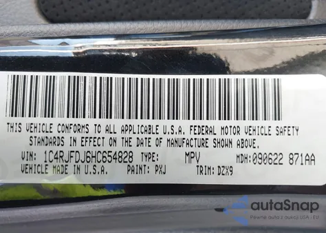 2017 Jeep Grand Cherokee Srt 4X4 z USA, uszkodzony, nr VIN 1C4RJFDJ6HC654828